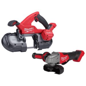 2829-20-2880-20 M18 FUEL 18V Lithium-Ion Brushless Cordless Compact Bandsaw and 4-1/2 in./5 in. Grinder (2-Tool)