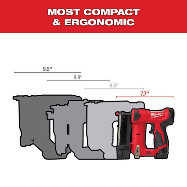 2505-22-2540-20 M12 FUEL 12V Cordless 4-in-1 Installation 3/8 in. Drill Driver Kit with M12 23-Gauge Lithium-Ion Cordless Pin Nailer - Image 10