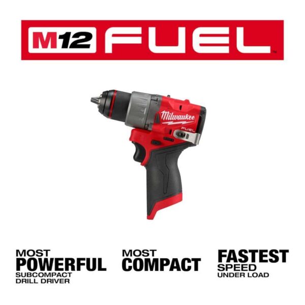 3403-20 M12 FUEL 12V Lithium-Ion Brushless Cordless 1/2 in. Drill Driver (Tool-Only) - Image 9