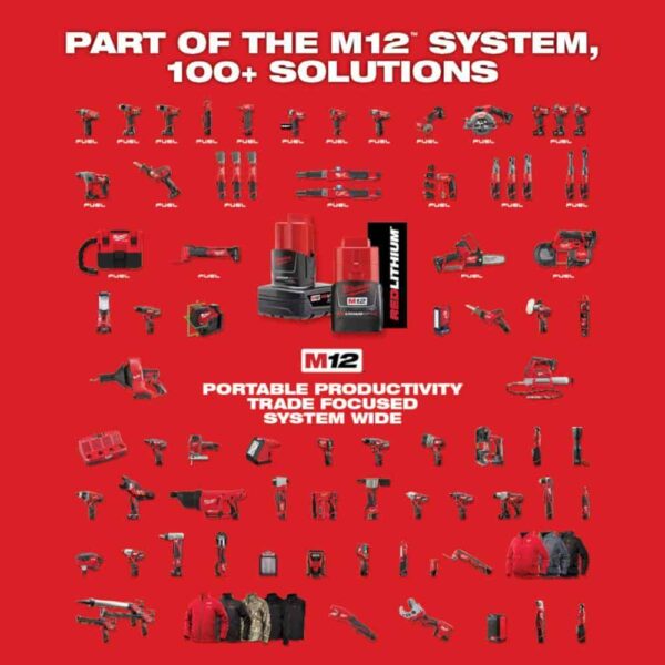 3403-22-2488-20 M12 FUEL 12V Lithium-Ion Brushless Cordless 1/2 in. Drill Driver Kit w/M12 Soldering Iron - Image 13