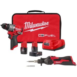 3403-22-2488-20 M12 FUEL 12V Lithium-Ion Brushless Cordless 1/2 in. Drill Driver Kit w/M12 Soldering Iron