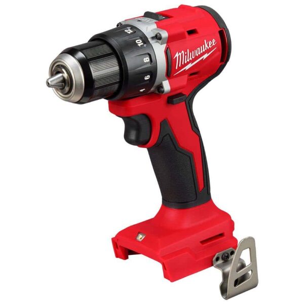 3601-20-48-59-1850 M18 18V Lithium-Ion Brushless Cordless 1/2 in. Compact Drill/Driver with M18 5.0Ah Battery and Charger - Image 9