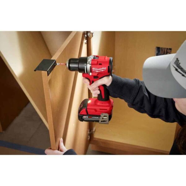 3601-21P M18 18V Lithium-Ion Brushless Cordless 1/2 in. Compact Drill/Driver with One 2.0 Ah Battery, Charger and Tool Bag - Image 8
