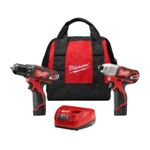 2494-22 M12 12V Lithium-Ion Cordless Drill Driver/Impact Driver Combo Kit w/ Two 1.5Ah Batteries, Charger Tool Bag (2-Tool)
