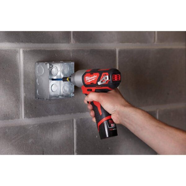 2494-22 M12 12V Lithium-Ion Cordless Drill Driver/Impact Driver Combo Kit w/ Two 1.5Ah Batteries, Charger Tool Bag (2-Tool) - Image 5