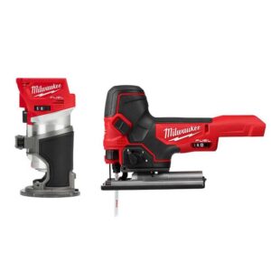 2723-20-2737B-20 M18 FUEL 18V Lithium-Ion Brushless Cordless Compact Router and Barrel Grip Jig Saw Set (Tool-Only)