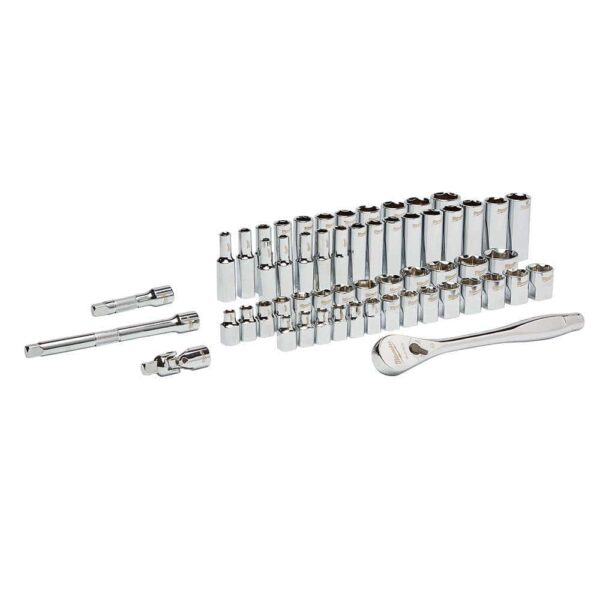 3/8 in. Drive SAE/Metric Mechanics Tool Set (62-Piece) with PACKOUT 3-Drawer Tool Box - Image 11