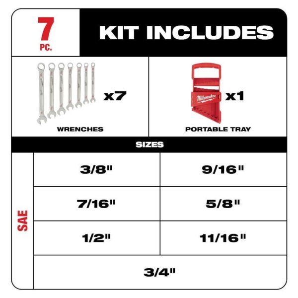 3/8 in. Drive SAE/Metric Ratchet and Socket Mechanics Tool Set with SAE/Metric Combination Wrenches (70-Piece) - Image 13