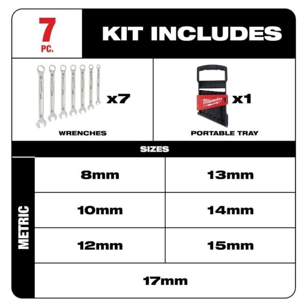 3/8 in. Drive SAE/Metric Ratchet and Socket Mechanics Tool Set with SAE/Metric Combination Wrenches (70-Piece) - Image 12