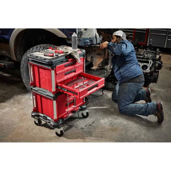 1/2 in. Drive SAE/Metric Mechanics Tool Set (47-Piece) with PACKOUT 2-Drawer Tool Box - Image 10
