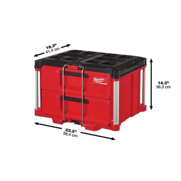 1/2 in. Drive SAE/Metric Mechanics Tool Set (47-Piece) with PACKOUT 2-Drawer Tool Box - Image 6