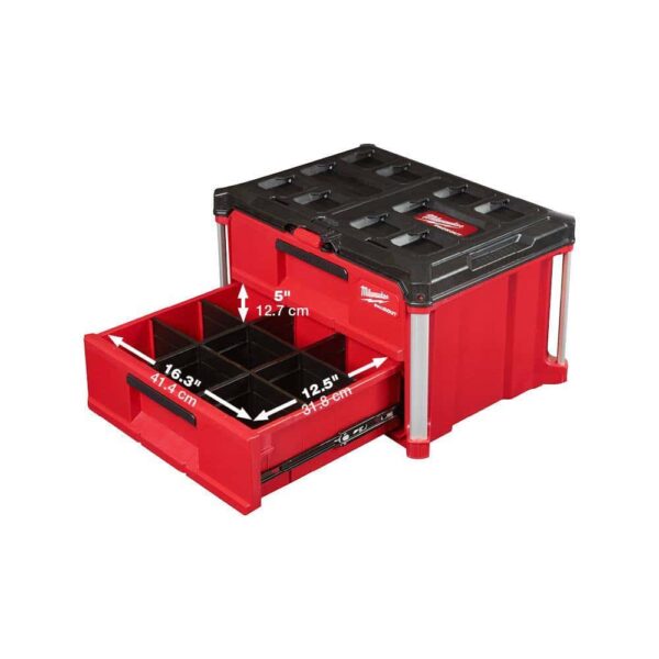 1/2 in. Drive SAE/Metric Mechanics Tool Set (47-Piece) with PACKOUT 2-Drawer Tool Box - Image 7