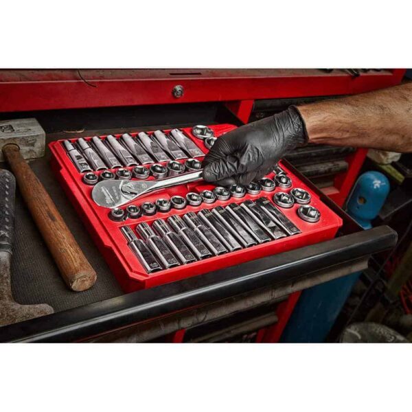 1/2 in. Drive SAE/Metric Ratchet and Socket Mechanics with Shockwave 1/2 in. Drive SAE Impact Socket Set (65-Piece) - Image 8