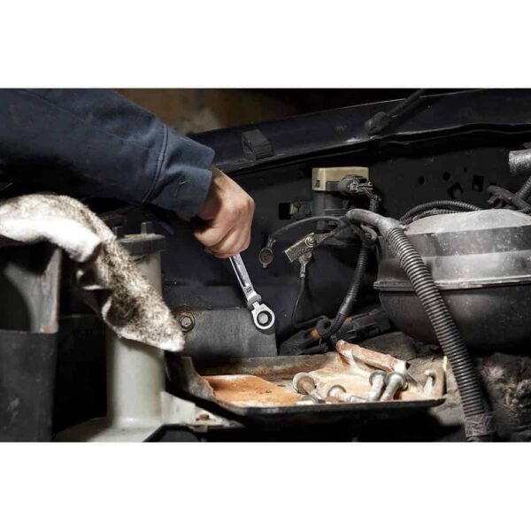 144-Position Flex-Head Ratcheting Combination Wrench Set SAE and METRIC (14-Piece) - Image 10