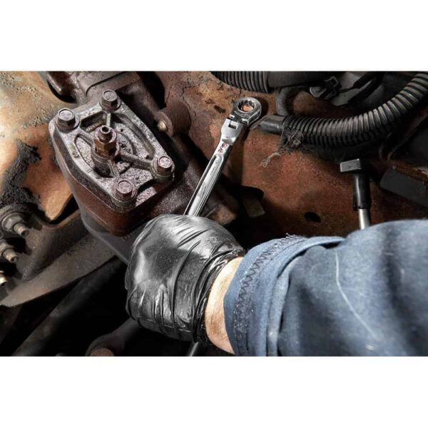 144-Position Flex-Head Ratcheting Combination Wrench Set SAE and METRIC (14-Piece) - Image 12