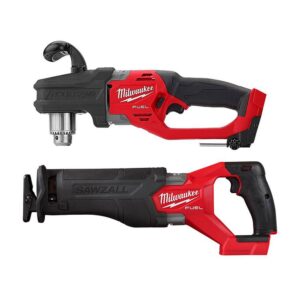 2807-20-2821-20 M18 FUEL GEN II 18V Lithium-Ion Brushless Cordless 1/2 in. Hole Hawg Right Angle Drill w/M18 FUEL Reciprocating Saw