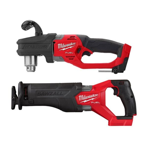 2807-20-2821-20 M18 FUEL GEN II 18V Lithium-Ion Brushless Cordless 1/2 in. Hole Hawg Right Angle Drill w/M18 FUEL Reciprocating Saw