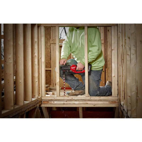 2808-20-49-56-9295 M18 FUEL 18V Lithium-Ion Brushless Cordless Hole Hawg 7/16 in. Right Angle Drill w/Quick-Lok w/9pc PACKOUT Hole Saw Kit - Image 4