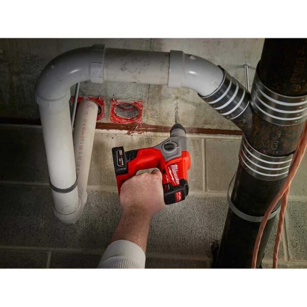 2416-21XC-48-11-2450 M12 FUEL 12-Volt Lithium-Ion Brushless Cordless 5/8 in. SDS-Plus Rotary Hammer Kit with XC High Output 5.0 Ah Battery - Image 4