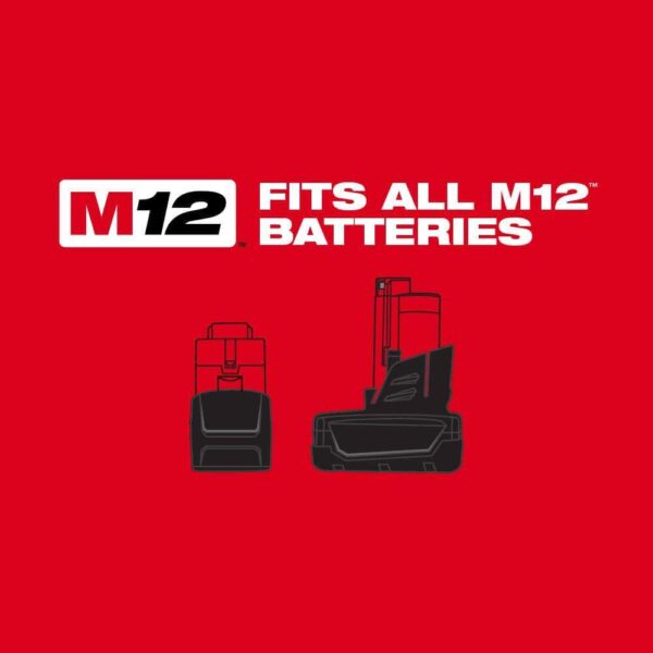 2416-21XC-48-11-2450 M12 FUEL 12-Volt Lithium-Ion Brushless Cordless 5/8 in. SDS-Plus Rotary Hammer Kit with XC High Output 5.0 Ah Battery - Image 7