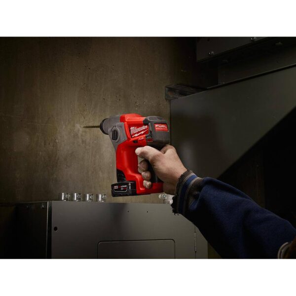2416-21XC-48-11-2450 M12 FUEL 12-Volt Lithium-Ion Brushless Cordless 5/8 in. SDS-Plus Rotary Hammer Kit with XC High Output 5.0 Ah Battery - Image 6