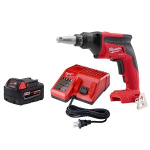 M18 FUEL 18-Volt Lithium-Ion Brushless Cordless Drywall Screw Gun w/5.0Ah Battery Starter Kit