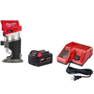 M18 FUEL 18V Lithium-Ion Brushless Cordless Compact Router with (1) 5.0Ah Battery   Charger