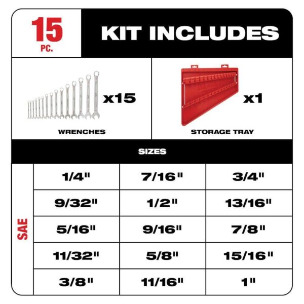 Combination SAE and Metric Wrench Set with 3/8 in. Drive SAE/Metric Ratchet and Socket Mechanics Tool Set (86-Piece) - Image 11