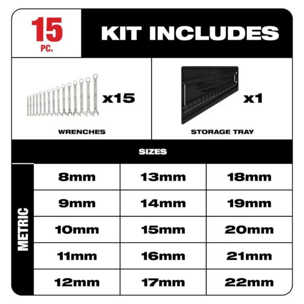 Combination SAE and Metric Wrench Set with 3/8 in. Drive SAE/Metric Ratchet and Socket Mechanics Tool Set (86-Piece) - Image 8