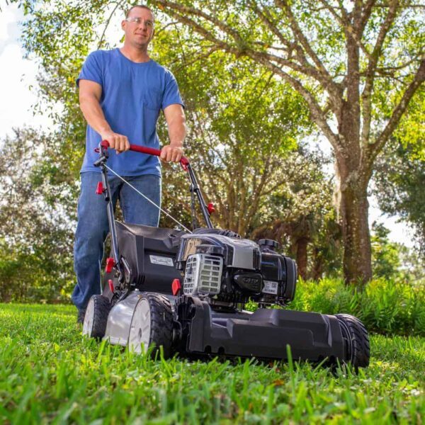 Murray MNA153003 22 in. 140 cc Briggs   Stratton Walk Behind Gas Self-Propelled Lawn Mower with Front Wheel Drive and Bagger - Image 7