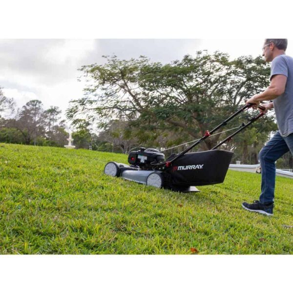 Murray MNA153003 22 in. 140 cc Briggs   Stratton Walk Behind Gas Self-Propelled Lawn Mower with Front Wheel Drive and Bagger - Image 3