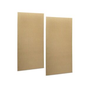 Products TPB-2N (2) 24 In. W x 48 In. H x 1/4 In. D Natural Heavy Duty HDF Round Hole Pegboards