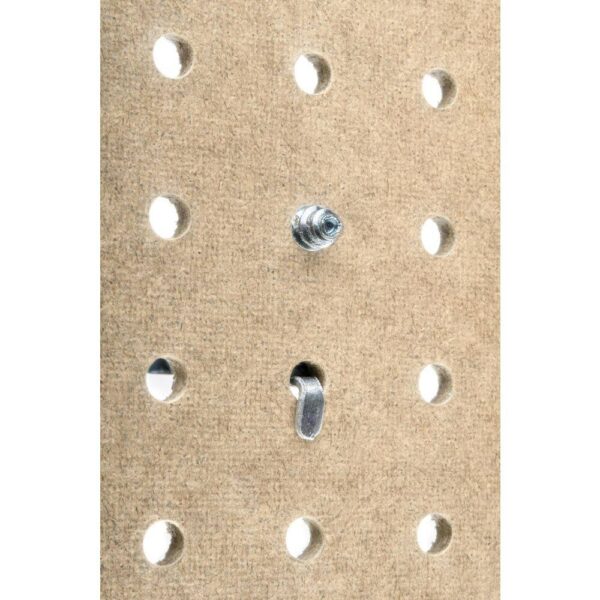 Products TPB-2N (2) 24 In. W x 48 In. H x 1/4 In. D Natural Heavy Duty HDF Round Hole Pegboards - Image 2