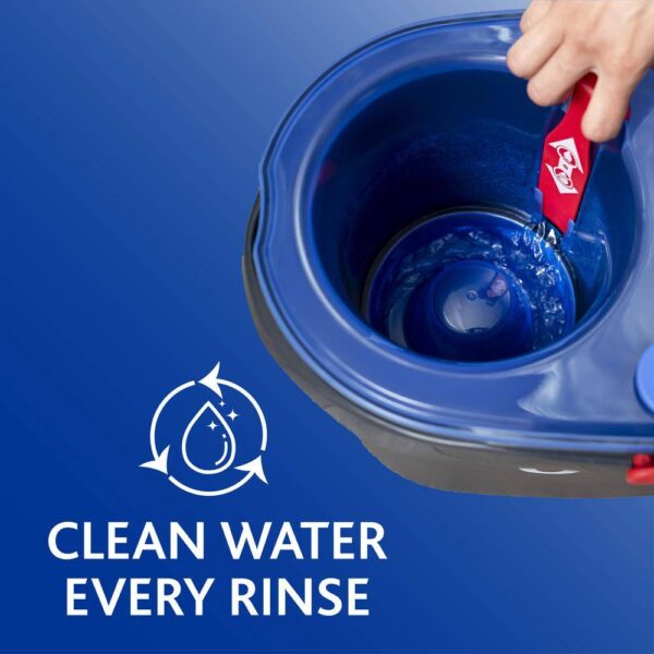 O-Cedar 168534 EasyWring RinseClean Spin Mop with 2-Tank Bucket System - Image 11