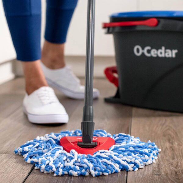 O-Cedar 168534 EasyWring RinseClean Spin Mop with 2-Tank Bucket System - Image 5