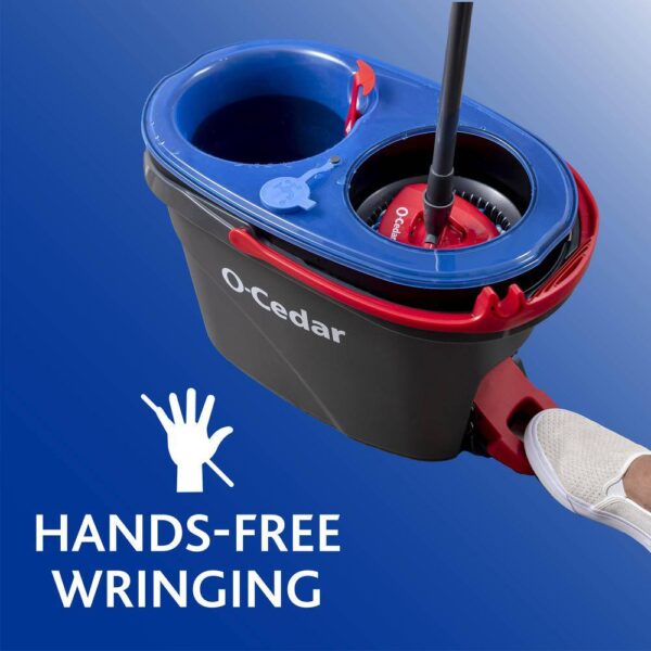 O-Cedar 168534 EasyWring RinseClean Spin Mop with 2-Tank Bucket System - Image 10