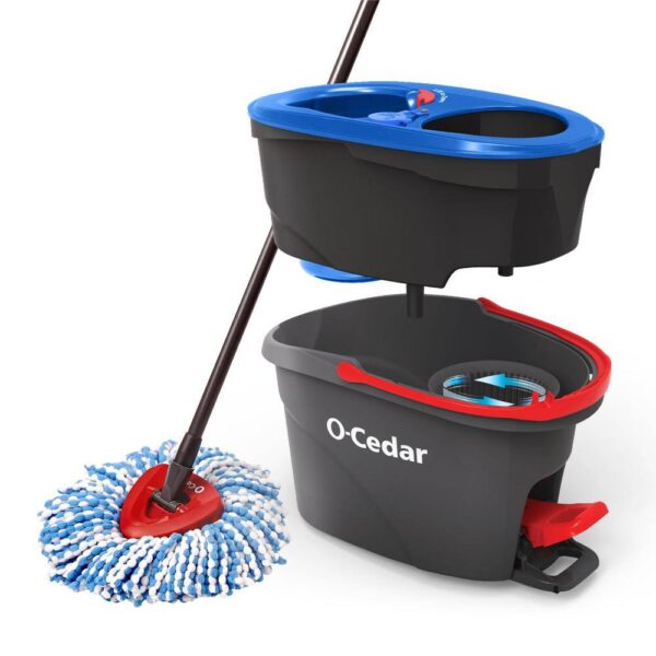 O-Cedar 168534 EasyWring RinseClean Spin Mop with 2-Tank Bucket System - Image 13