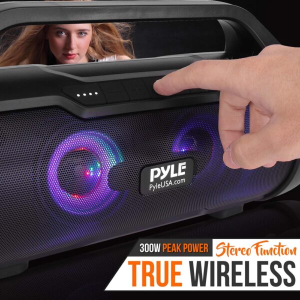 PBMWP185 500 Watt Portable Bluetooth Wireless BoomBox Speakers Stereo - Image 5