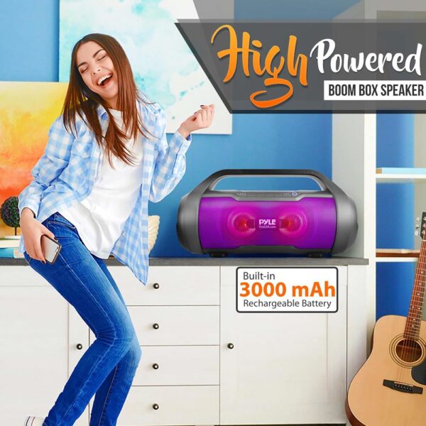 PBMWP185 500 Watt Portable Bluetooth Wireless BoomBox Speakers Stereo - Image 2