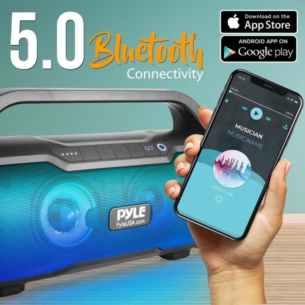 PBMWP185 500 Watt Portable Bluetooth Wireless BoomBox Speakers Stereo - Image 4