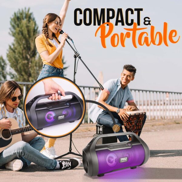 PBMWP185 500 Watt Portable Bluetooth Wireless BoomBox Speakers Stereo - Image 6
