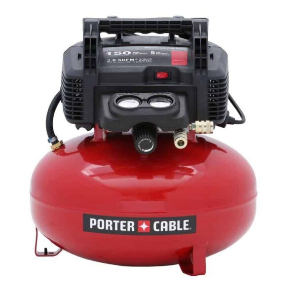 Porter-Cable PIN138C2002 6 Gal. 150 PSI Portable Electric Air Compressor and Pneumatic 23-Gauge 1-3/8 in. Pin Nailer - Image 4