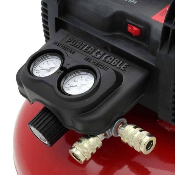 Porter-Cable PIN138C2002 6 Gal. 150 PSI Portable Electric Air Compressor and Pneumatic 23-Gauge 1-3/8 in. Pin Nailer - Image 14