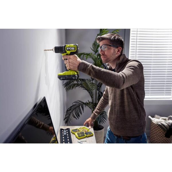 PSBDD01K-PSBRA02B ONE+ HP 18V Brushless Cordless Compact 1/2 in. Drill/Driver, 3/8 in. Right Angle Drill, (2) Batteries, Charger, and Bag - Image 9