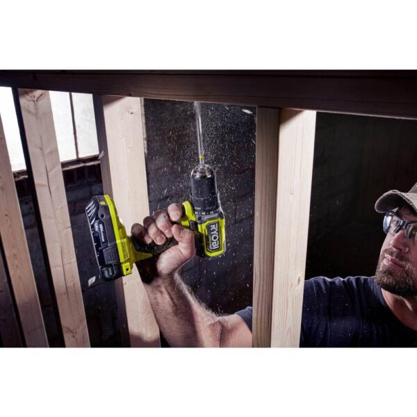 PSBDD01K-PSBRA02B ONE+ HP 18V Brushless Cordless Compact 1/2 in. Drill/Driver, 3/8 in. Right Angle Drill, (2) Batteries, Charger, and Bag - Image 8