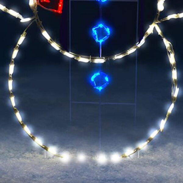 60  LED Animation Juggling Snowman Christmas Yard Decor - Image 3