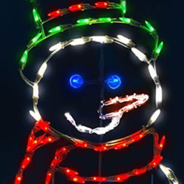 60  LED Animation Juggling Snowman Christmas Yard Decor - Image 4