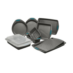 Rachael Ray Yum-o Nonstick Bakeware Oven Lovin  Baking Pans Set, 10-Piece