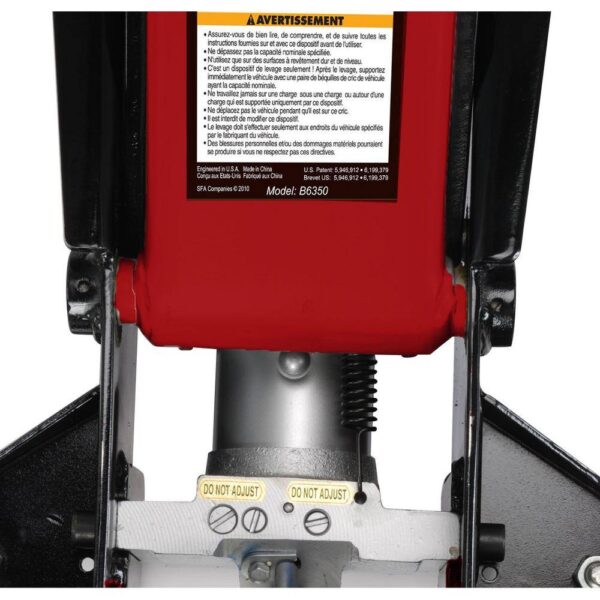 B6350 3.5-Ton Fast  Heavy-Duty Garage Floor Jack with Swivel Saddle - Image 5