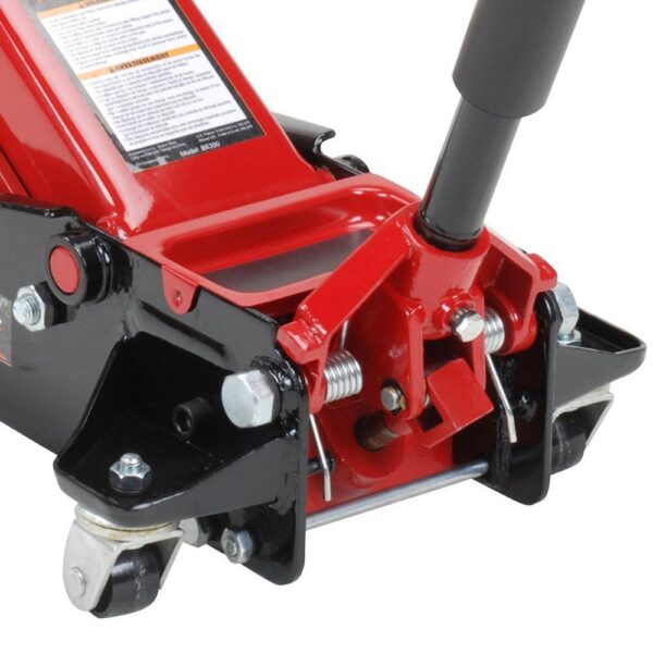B6350 3.5-Ton Fast  Heavy-Duty Garage Floor Jack with Swivel Saddle - Image 3